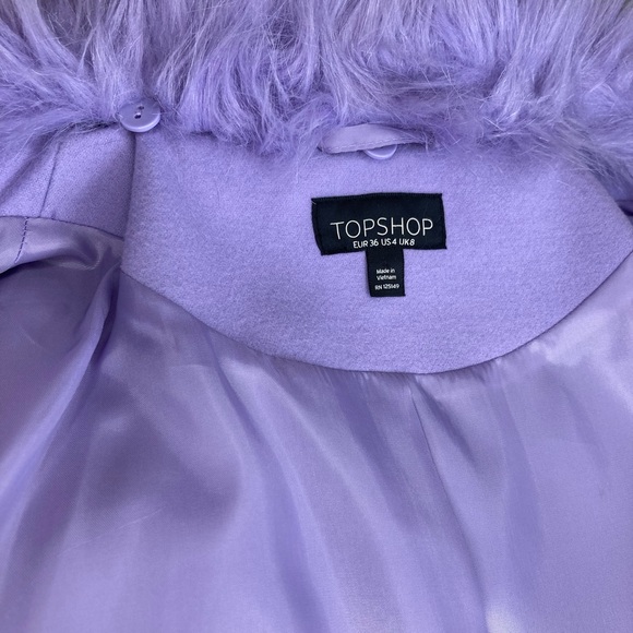 Topshop Lavender Pea coat - Picture 13 of 14